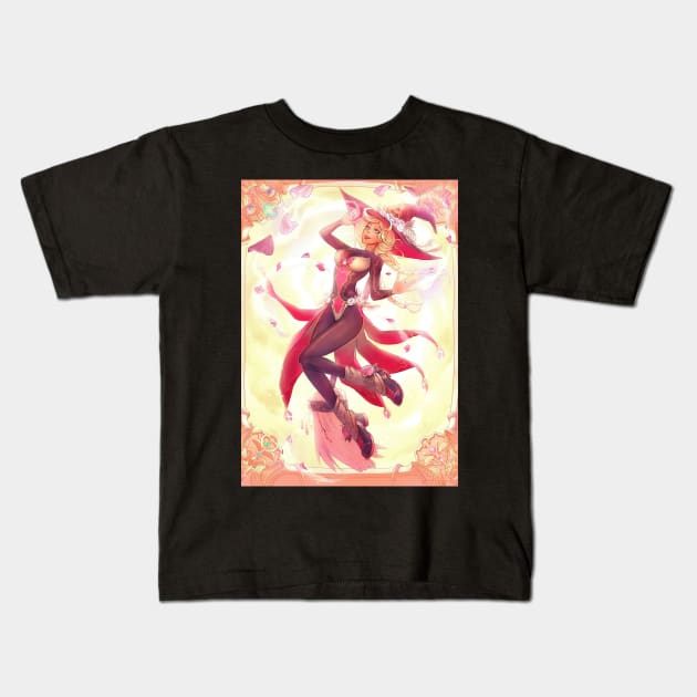 Amora - Witch of Summer Kids T-Shirt by Hunholy